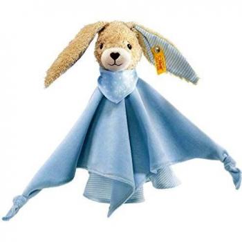 20-237478 Steiff Hoppel Hase Schmusetuch Blau, Ab 0 Monaten