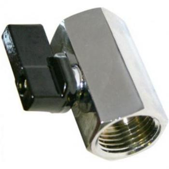 Brass Ball Valve, Mini, Nickel-Plated, Female x Female, BSP 1/8 1/4 3/8 1/2