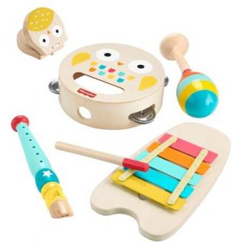 Fisher-Price® Spielzeug-Musikinstrument »Holzinstrumente«, (6-teilig)