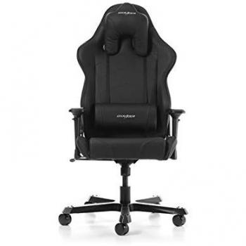 Silla gaming dxracer tank black incluye cojines cervical y lumbar