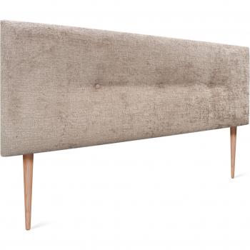 Cabezal de Cama con Acabado en Lana Natural