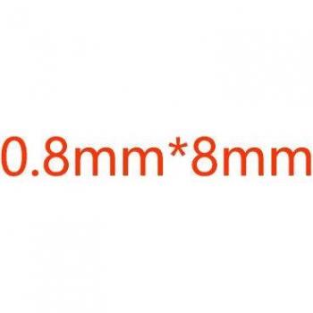 Double Tube ovale en laiton 2.0mm