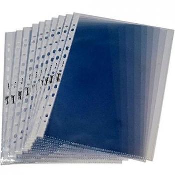 Pochettes A4 Perforées en PP Grainé 9/100 – Lot de 100