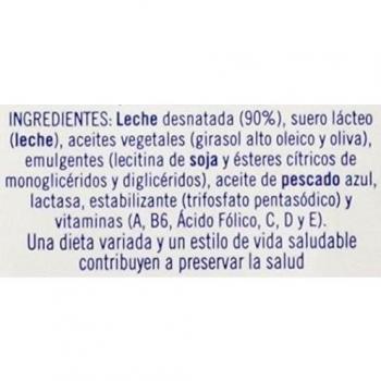 Puleva Omega 3 Leche Libre de Lactosa, Paquete de 6 x 1000ml