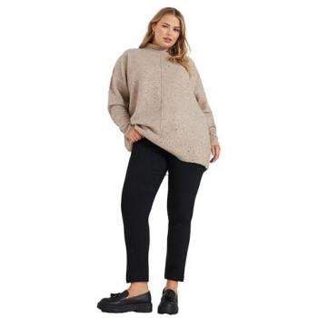 Curve Black Bengaline Trousers – Women’s Size 18