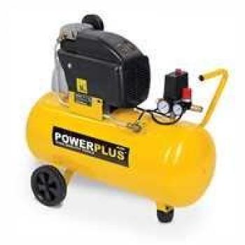 Compresor de Aire 50L Powerplus 1500W Lubricado