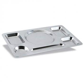 Plateau Self-Service 6 Compartiments en Acier Inox Pujadas