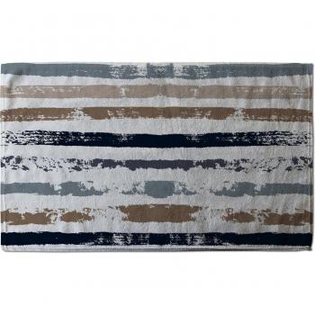 Benjamin Tate Brown Brush Strokes Towel