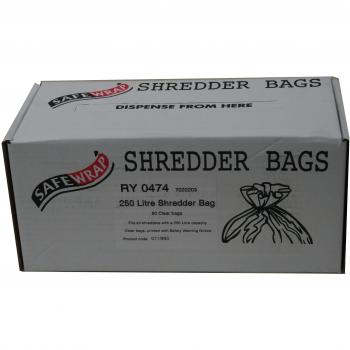 Robinson Young Safewrap Shredder Bags 250 Litre Ref RY0474 Pack 50