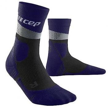 Cep Soft Touch Mid Cut Socks Grey/Purple EU 32-38 Female