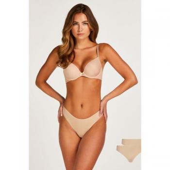 Hunkemöller Juego de Tangas Micro Kim Beige (2 Piezas)