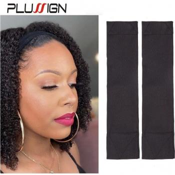 Bandeau doux antidérapant noir rose avec clip Velcro