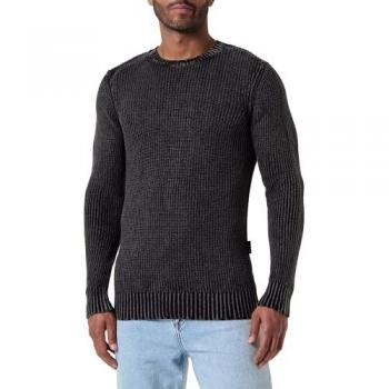 Replay Strickpullover mit Label-Detail, Größe L