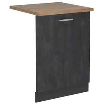 Façade de lave-vaisselle Vicco R-Line 60cm Béton Noir