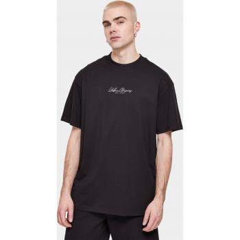 Urban Classics Men's Oversized Black Mid Embroidery T-Shirt (S-3XL)