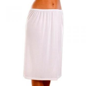 Size 16 Camille 24 Cling-Resistant Under Skirt Half Slip (White)