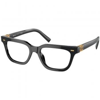 Miu Miu MU07XV 16K1O1 Women's Eyeglasses Black Size 53