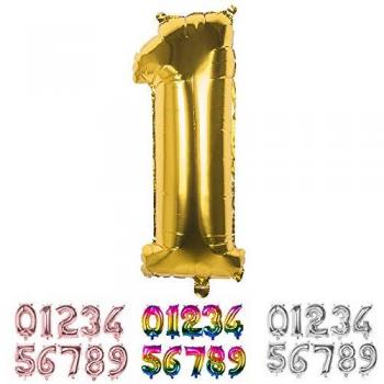 Ballon aluminium chiffre 1