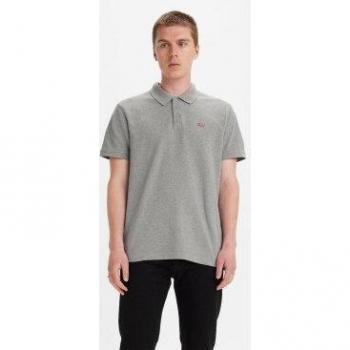 Levi's® Poloshirt Kurzarm New Housemark Grau/Rot XXL