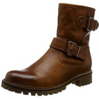 BLK1978 Damen Biker Boots, Cognac, 39 EU