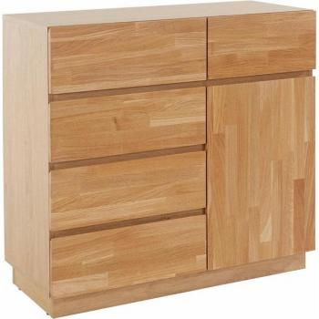 Home Affaire „Laima“ – 90 cm breite Kommode, 5 Schubladen, teilmassiv, FSC®-Zertifiziert
