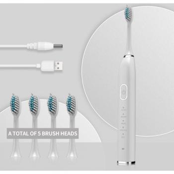 VIP Ultrasonic Sonic Toothbrush 10 Mode USB Rechargeable Waterproof Dental Brush