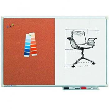 Tableau blanc et liège Legamaster 60 x 90 cm
