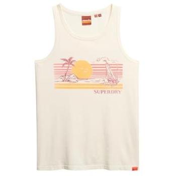 Men’s Cream Stripe Crop Top – Medium