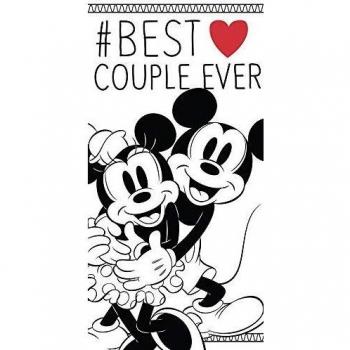 Drap de bain Mickey et Minnie Retro