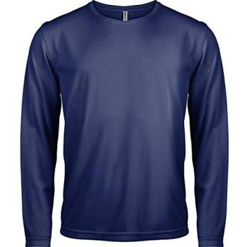Proact Herren Langarmsportshirt Blau M