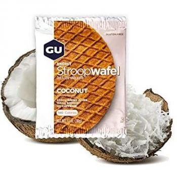 Waffle à la noix de coco GU Energy – 16 pièces, sans gluten