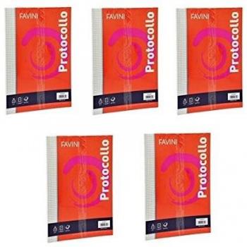 CARTOTECNICA FAVINI 30PROTOCOLLO A4 QUAD5MM 60G 21X29 7
