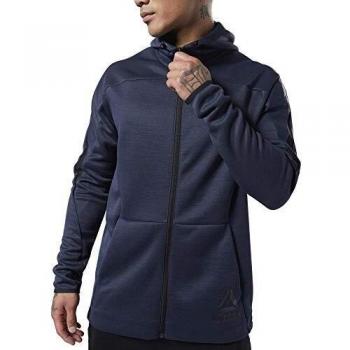 Reebok Ost Spacer Fz Hoodie Sweatshirt Homme, Bleu Marine, M