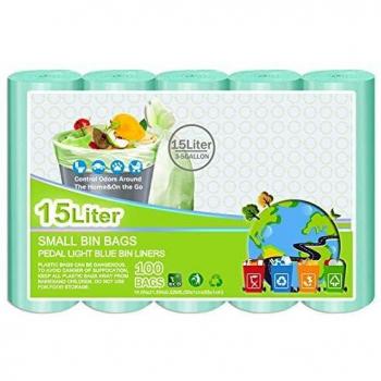 NatureSafe 15L Eco-Friendly Bathroom & Kitchen Liner – 100 Bags (Blue)