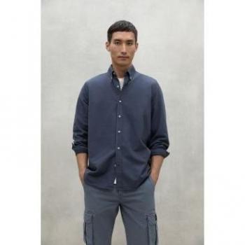 Ecoalf camicia lunga navy con anteghetto M