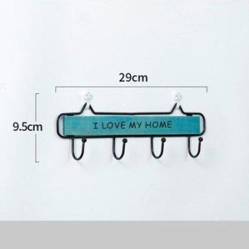 Rustic Wall Shelf Hook Organizer
