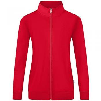 Jako Doubletex Sweatjacke Damen Rot Größe 40