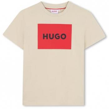 Kids HUGO Camiseta Casual de Algodón
