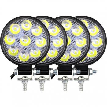 Feu Avant 9 LEDs 27W 12/24V – Kit Phares Tout Terrain 4x4