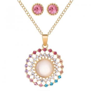 Opal Stone Wedding Jewelry Set