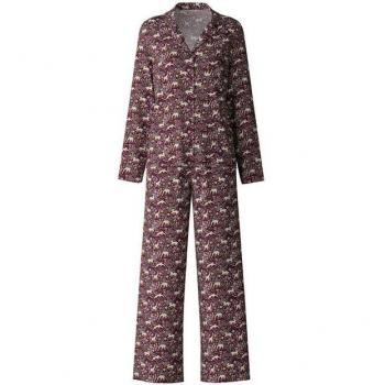 CALIDA Pyjama für Damen, afrikanische Träume, rot