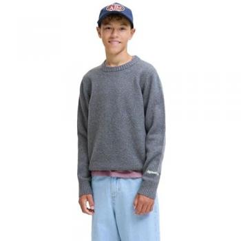 Jack & Jones Regular Fit Strickpullover Modell Jorno – Medium Grau, Größe 176 für Jungen