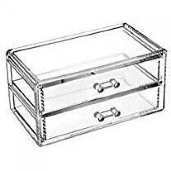Porta-tutto da trucco di Maury's Beauty con 2 cassetti, dimensioni 19 x 12 x 9 cm