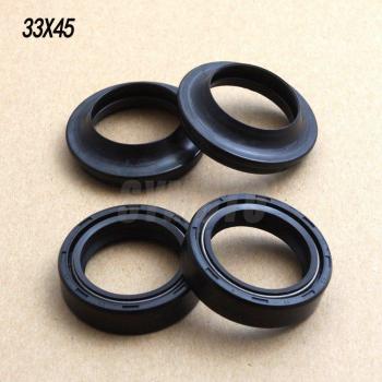33x45 Front Fork Damper Oil Seal for YZ80 BW200 TW200 SRX250 BW350 XV250 Virago