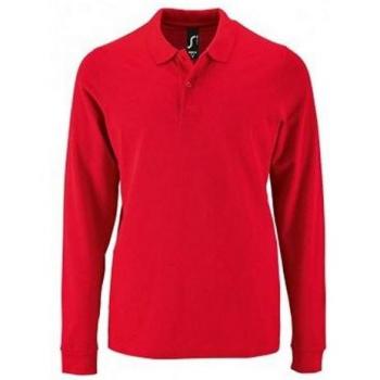 Polo Manica Lunga 2XL Bianco Sols 2087