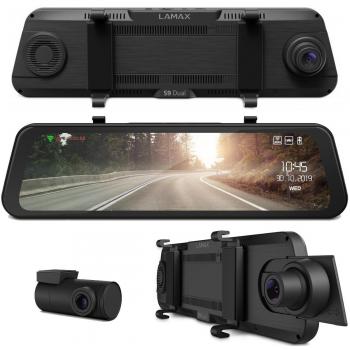 Caméra de recul avec avertisseur d'inclinaison Lamax S9 Dual