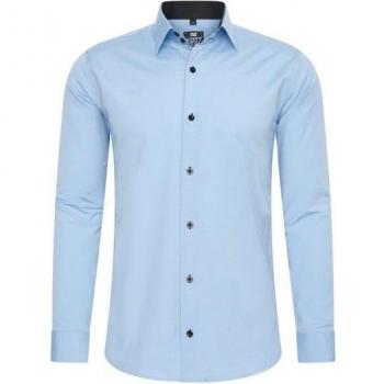 Rusty Neal Kleurcontrast Slim Fit Overhemd