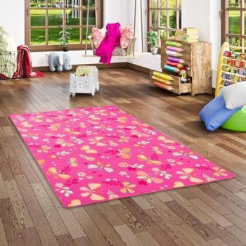 Harriet Bee Kinderteppich Rosa 160 x 0,4 cm