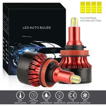 Luz de Niebla LED H11/H8/H9 200W 30000LM 6500K IP68