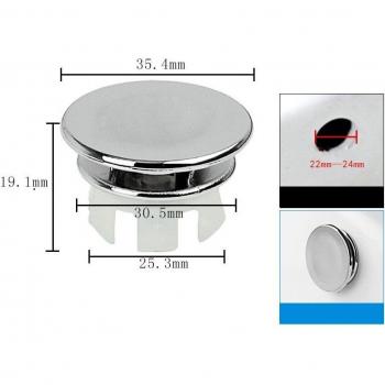 Decorated Bathroom Overflow Ring
